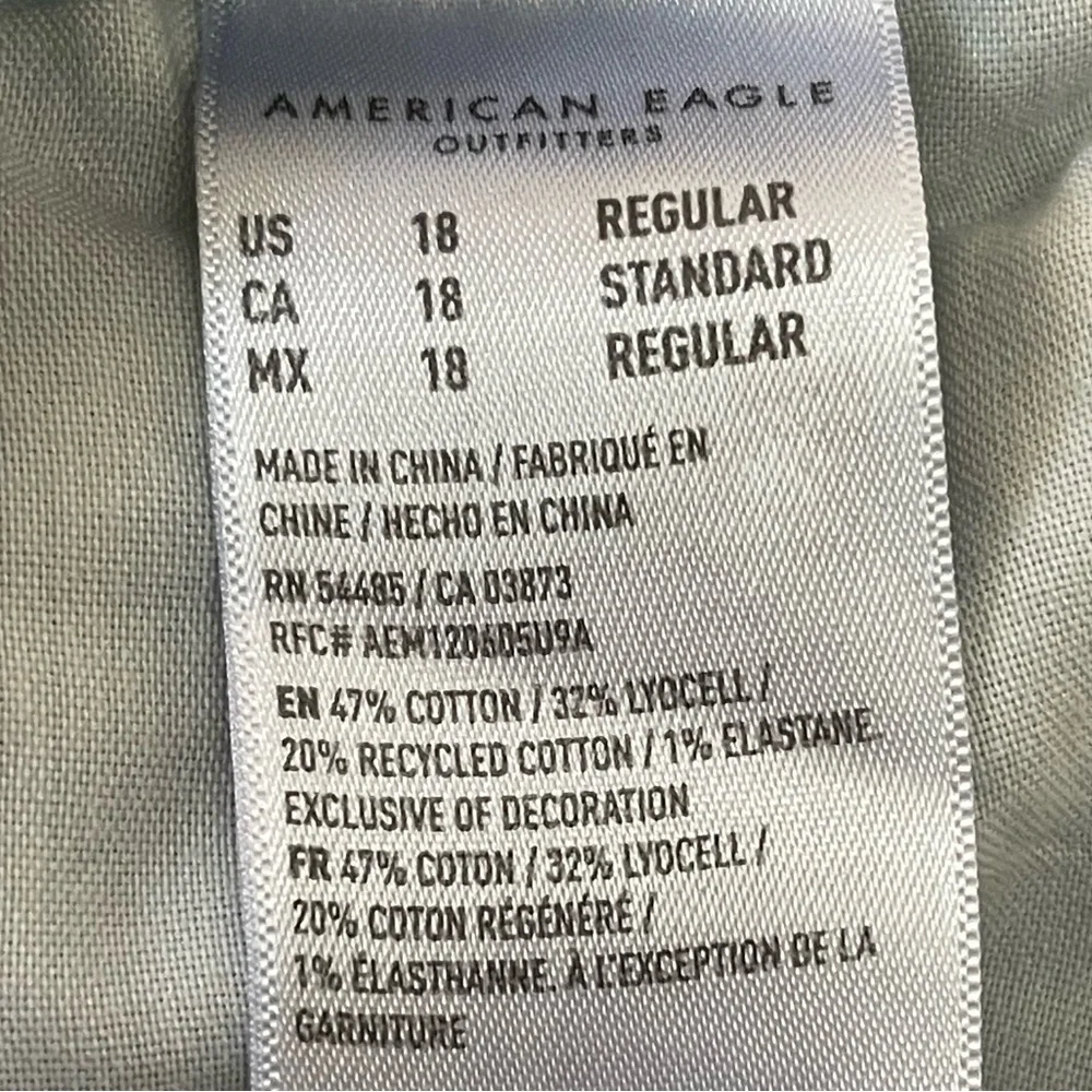 American Eagle Distressed super High-Rise Women's ankle straight Jeans 18 - Picture 7 of 9